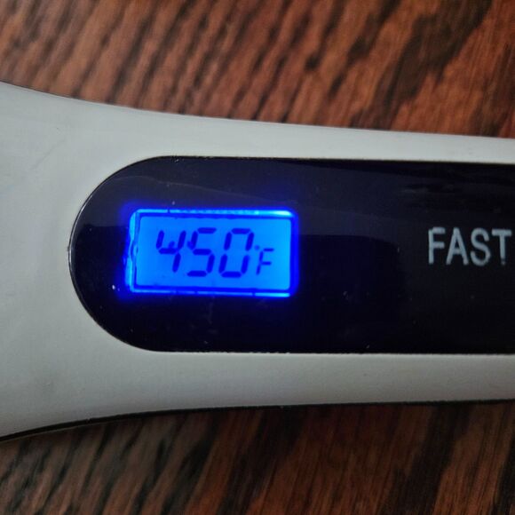 Fast Hair Straightener Brush Heats up to 450 Degrees Shows Temp in C or F - Picture 3 of 10